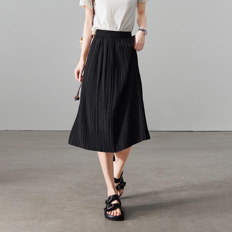 SOFSIL Women's Pleated A-Line Skirt