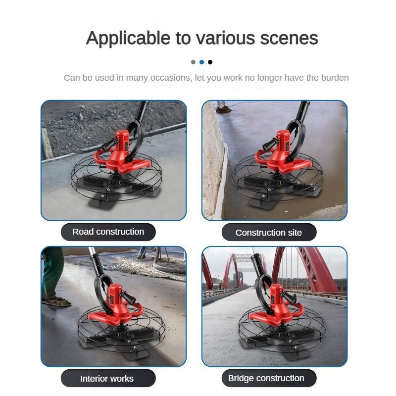 High Power Electric Plastering Machine Cement Concrete Troweling Machine  Multi Functional  Road Surface Finishing Equipment
