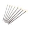 22Pcs Knitting Needles Stainless Steel Straight Single Pointed   Wool Weaving Tools(35cm )