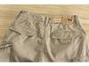 Men's Khaki Retro Washed Multi-Pocket Casual Workwear Shorts