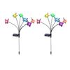 Solar 6-head colorful 2 packs Ground Lights Colorful Solar Lights Solar Outdoor s Outdoor Decorative Lights Home A
