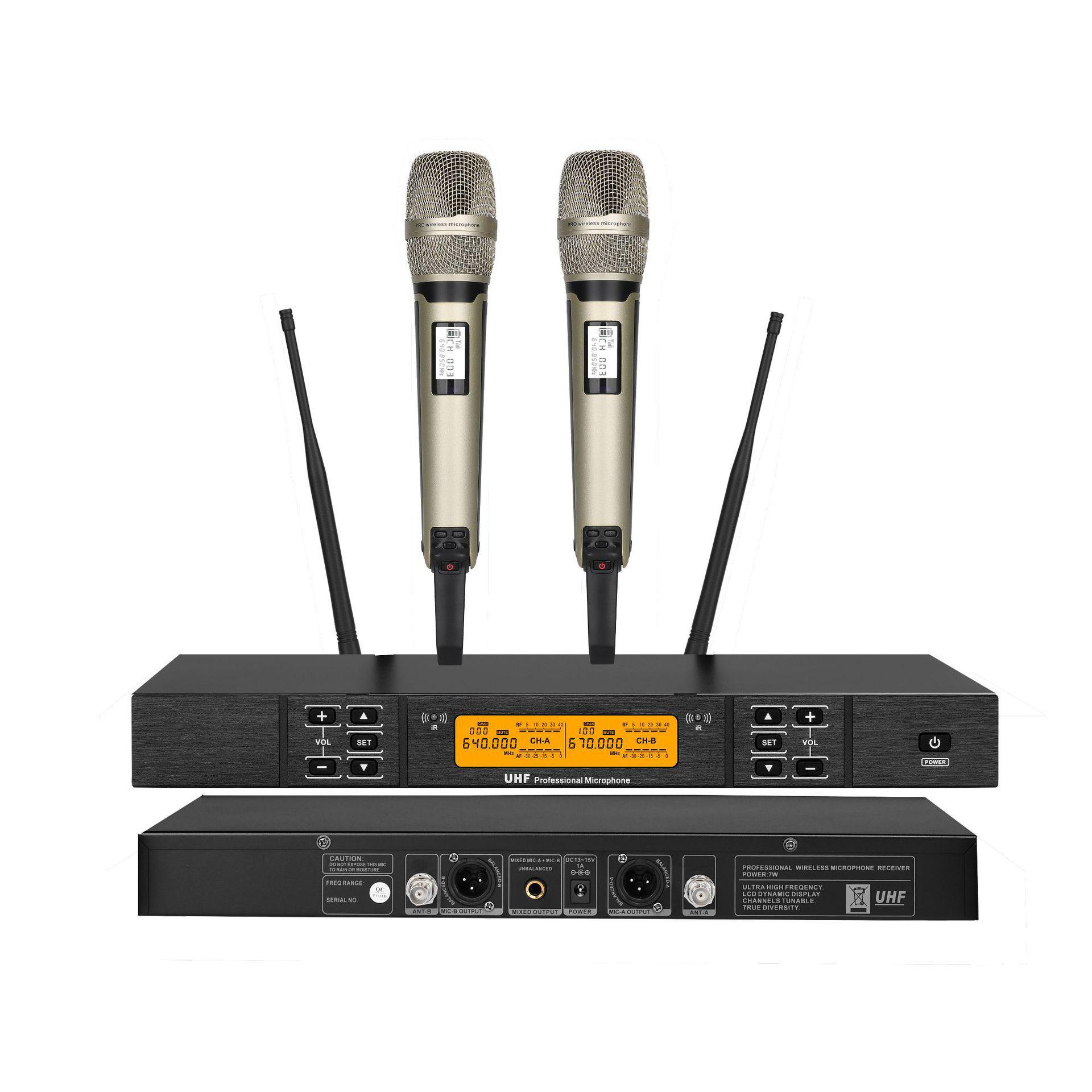 

U-Band Infrared Wireless Lavalier & Headset Microphone for Stage & Conference US Plug