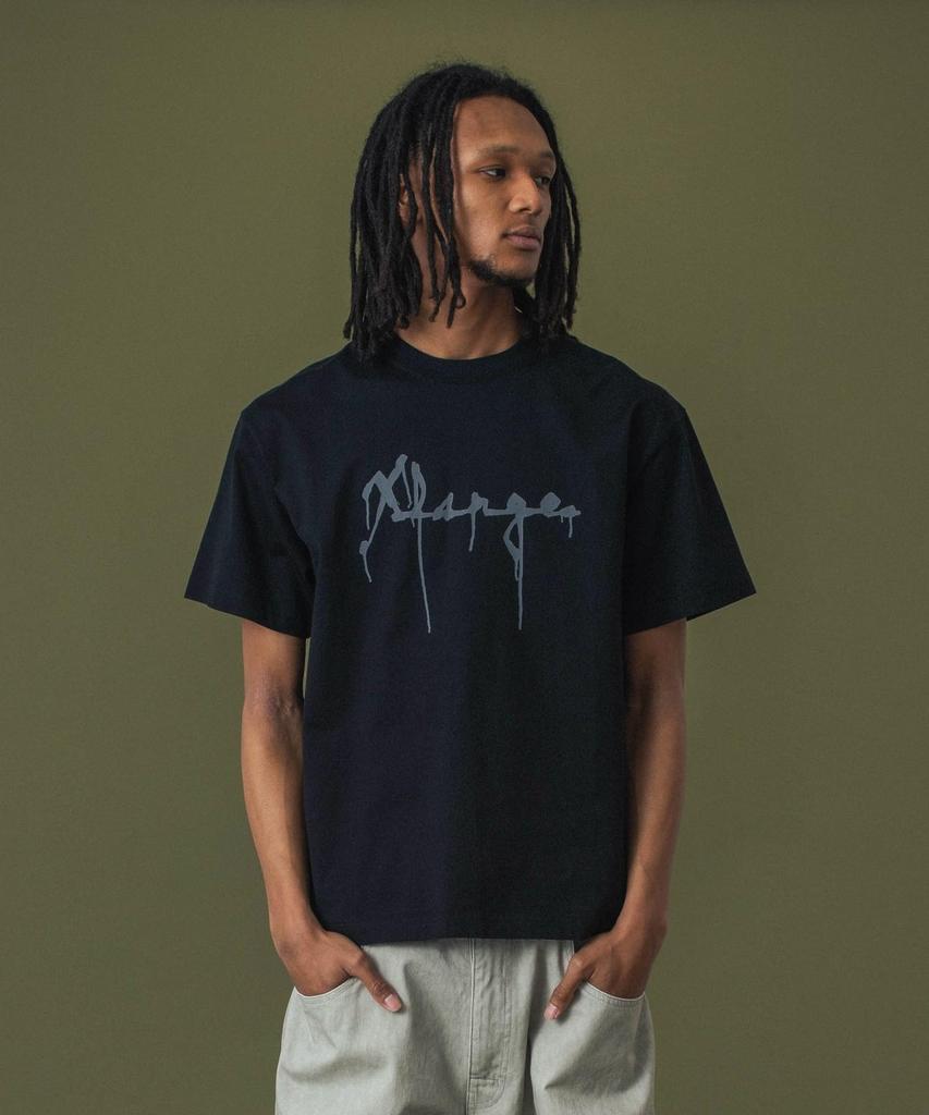 [Extra Large] Drip Logo Short Sleeve Tee, DRIP LOGO S/S TEE 101253011021, BLACK, XL