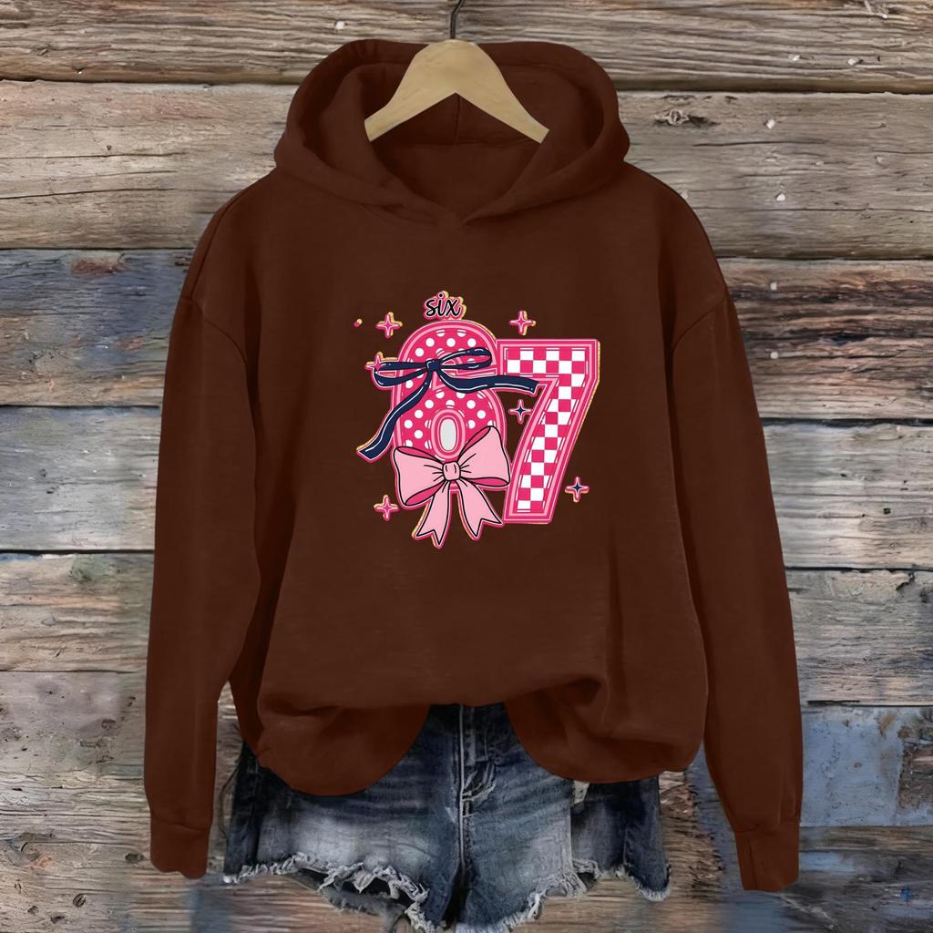 Women's Fashion Daily Versatile Casual Sweatshirts Long Sleeve Hooded Top Sweatshirts