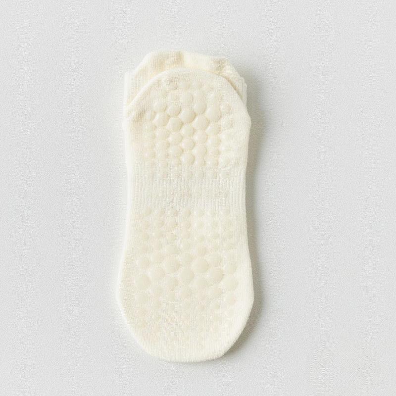 Șosete de Yoga de Vară, Șosete Scurte din Bumbac în Culori Solide, Șosete Antiderapante din Silicon pentru Podea Interioară Pilates Fitness Antiderapante din Silicon