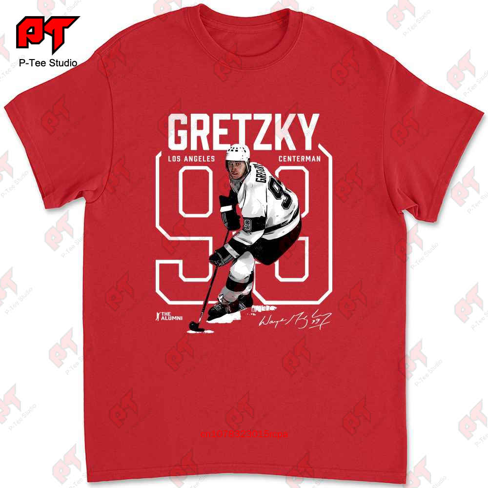 Los Angeles Nhla Wayne Gretzky Number Outline Tshirt Tee NO0T S