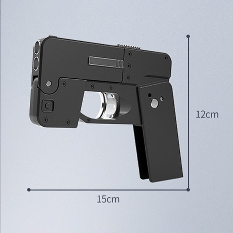 New Folding Mobile Phone Soft Bullet Gun Toy Creative Mobile Phone Deformation Toy Pistol Shooting Toy Children's Christmas Gift