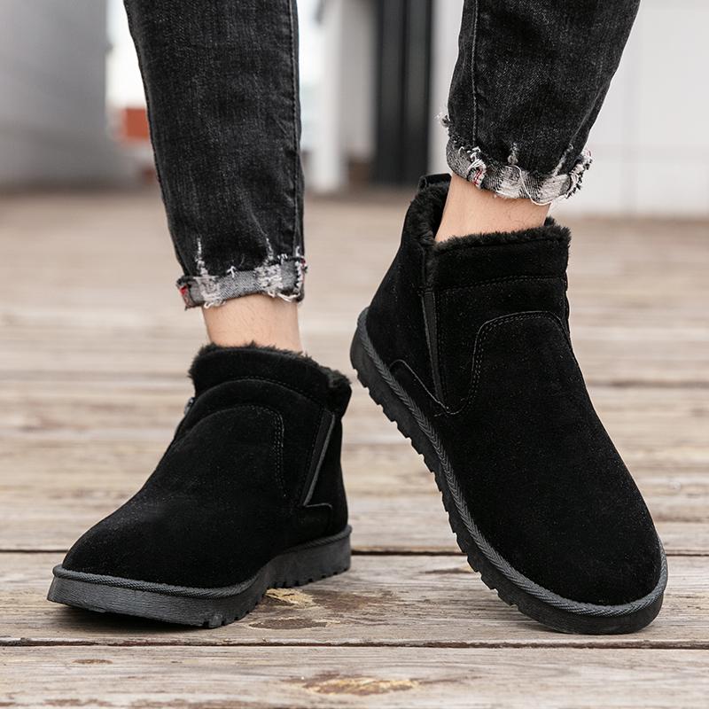 Mode Neue Damen-High-Top-Mode-Schneestiefel in Übergröße, dicke Sohlen plus Fleece, verdickte warme Baumwollschuhe, Liebhaber-Baumwollstiefel