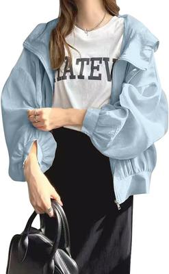 Chiengmat UV Protection Sun Hooded Cooling Sun UV Stylish One Light Women's Hoodie, Protection, Cardigan, Outerwear, Thin, Fabric, Protection,