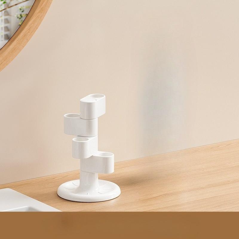 Xiaomi Rotating Toothbrush Holder, Bathroom Washbasin, Partitioned Toothbrush Storage Rack, Anti Slip Electric Toothbrush Storage