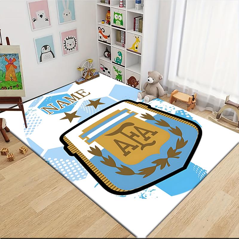 Custom Name German Flag Crest Carpet Rug Customizable Soft Washable Anti-Slip Home Living Room Sofa Mats Personalized Rug. 0909192