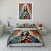 Praying Virgin Mary Artwork Bedding Duvet Cover Set Duvet Cover Pillowcases  (1*Duvet Cover 2*Pillowcases, without duvet insert)