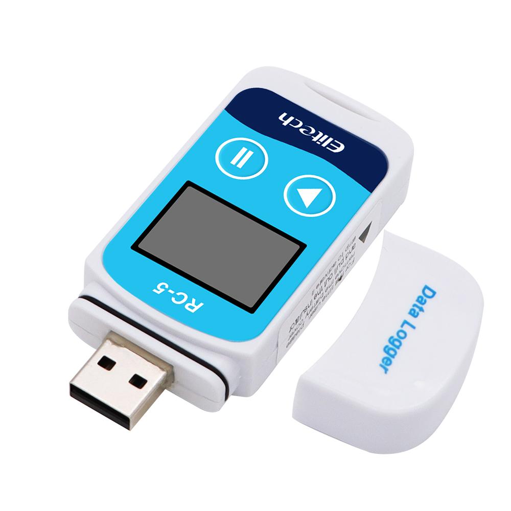 Mini USB Temperature Data Logger PDF Report Data Recorder High Accuracy Temp Datalogger for Cold-chian Transport Warehouse