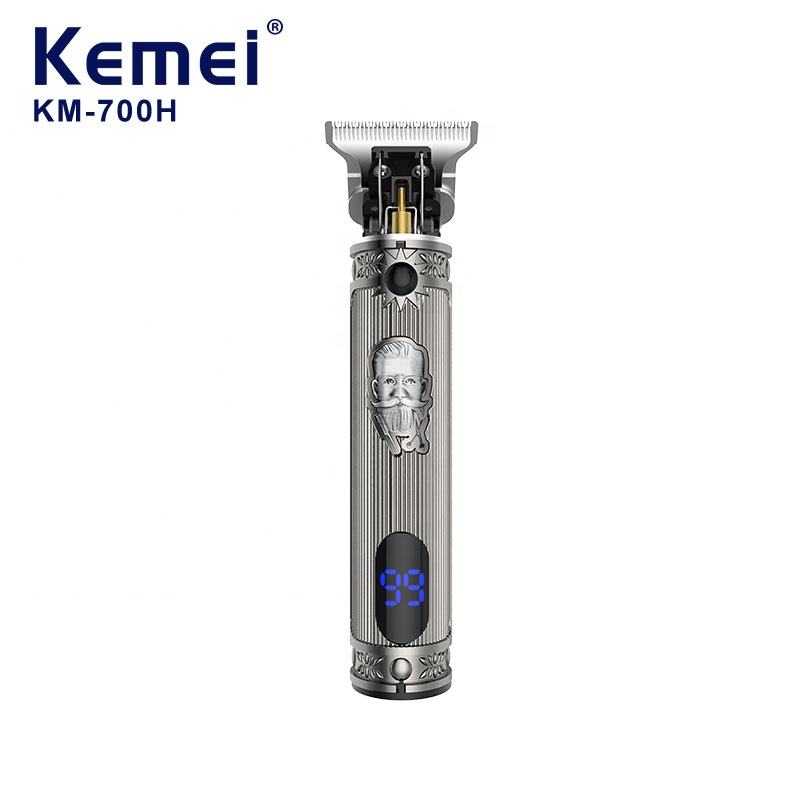 

Kemei KM-700H Перезаряжаемые машинки для стрижки волос Мужская машинка для стрижки волос Новая электрическая машинка для стрижки волос со светодиодным дисплеем и аккумулятором