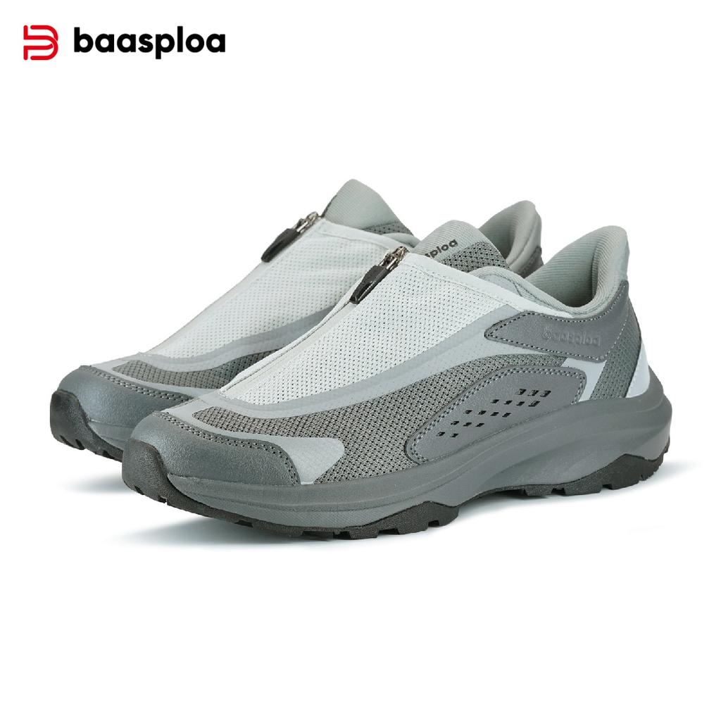 BAASPLOA Men's Outdoor Hiking Boots Hiking Shoes Men's Rotating Buckle Lightweight Non-slip Men's Outdoor Brand Men's Shoes Winter Upgrade Thickened