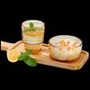 Gaotaibai Yingxue Amber Glass Two-Piece Dinnerware Set