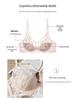 Damen Französische Wimpernspitze Übergröße Push-Up Dessous-Set