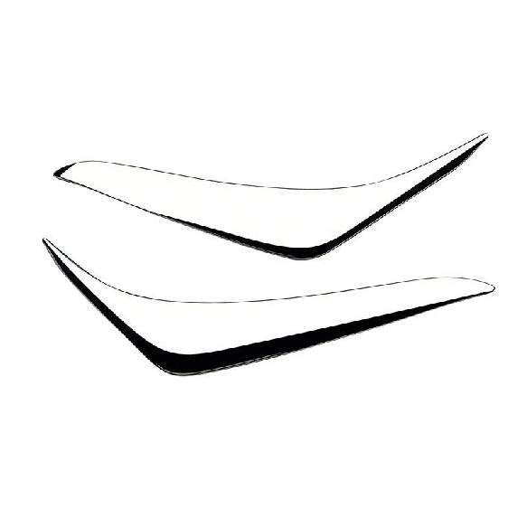 Headlight Eyebrow Trim For Toyota Prado 150 2014 2015 2016 2017 Front Lamp Brow Molding Strip Chrome Styling Car Exterior Parts