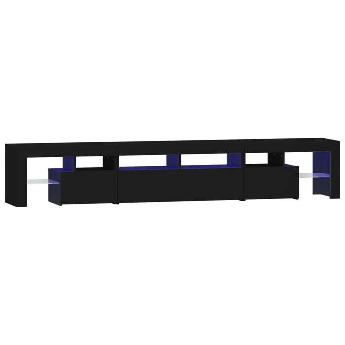 VidaXL TV Stand with LED Lights Entertainment Center Storage Media Console Living Room Furniture Home 3152787