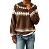 Women's Cardigan Sweater, Round Neck Button-Front Knit, Retro Loose Fit Fall Winter Outerwear