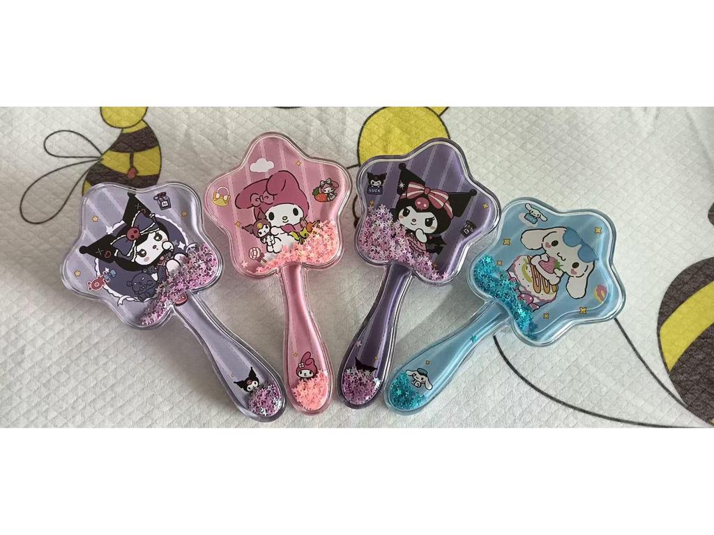 Colorful Cartoon Bristle Air Cushion Comb - High-Value, Transparent Massage Comb