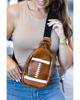 Azura Exchange Mini Rugby PU Crossbody Bag