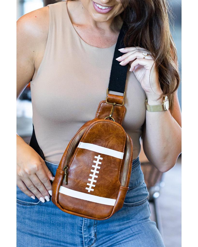 Azura Exchange Mini Rugby PU Crossbody Bag