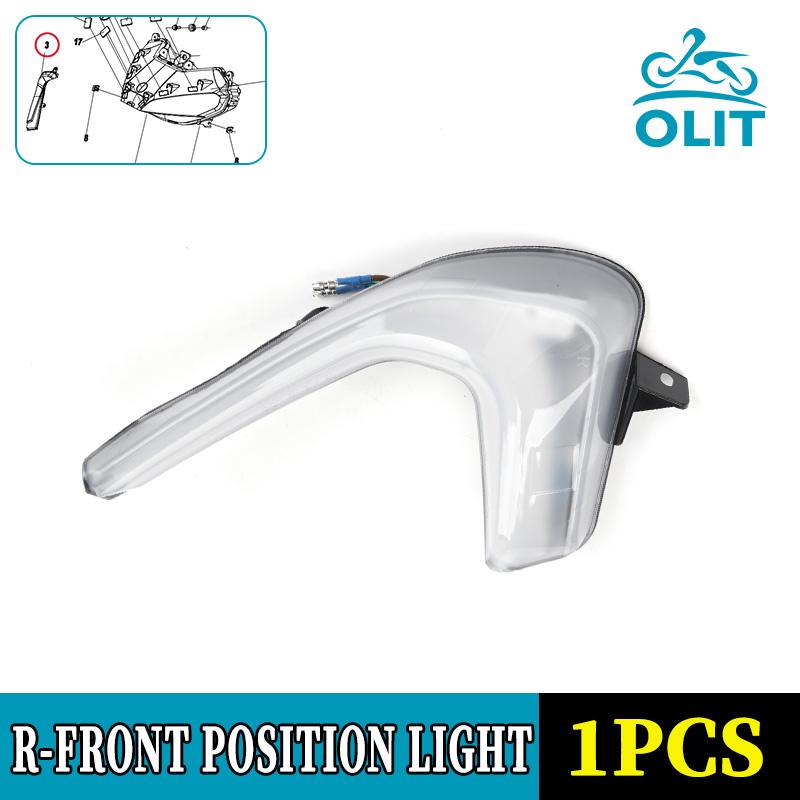 

For CFMOTO 250SR-FUN Left and Right Front Position Lights Driving LED Headlights Side Trim Lights Motorcycle Original Parts Right