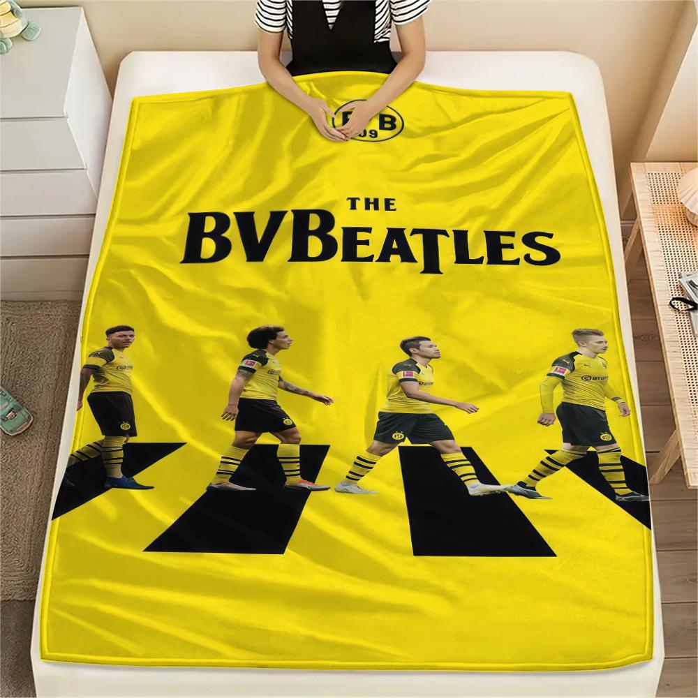 Borussia Dortmund Print FlAannel Blanket, High quality Comfortable for All Seasons, Home Decor, Warmth and Comfort