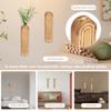 2/4 Pcs Wooden Wall Vase Modern Wall Mounted Vase Hanging Decorative Wood Wall Planter for Faux Plant Dried Flowers Home Decor