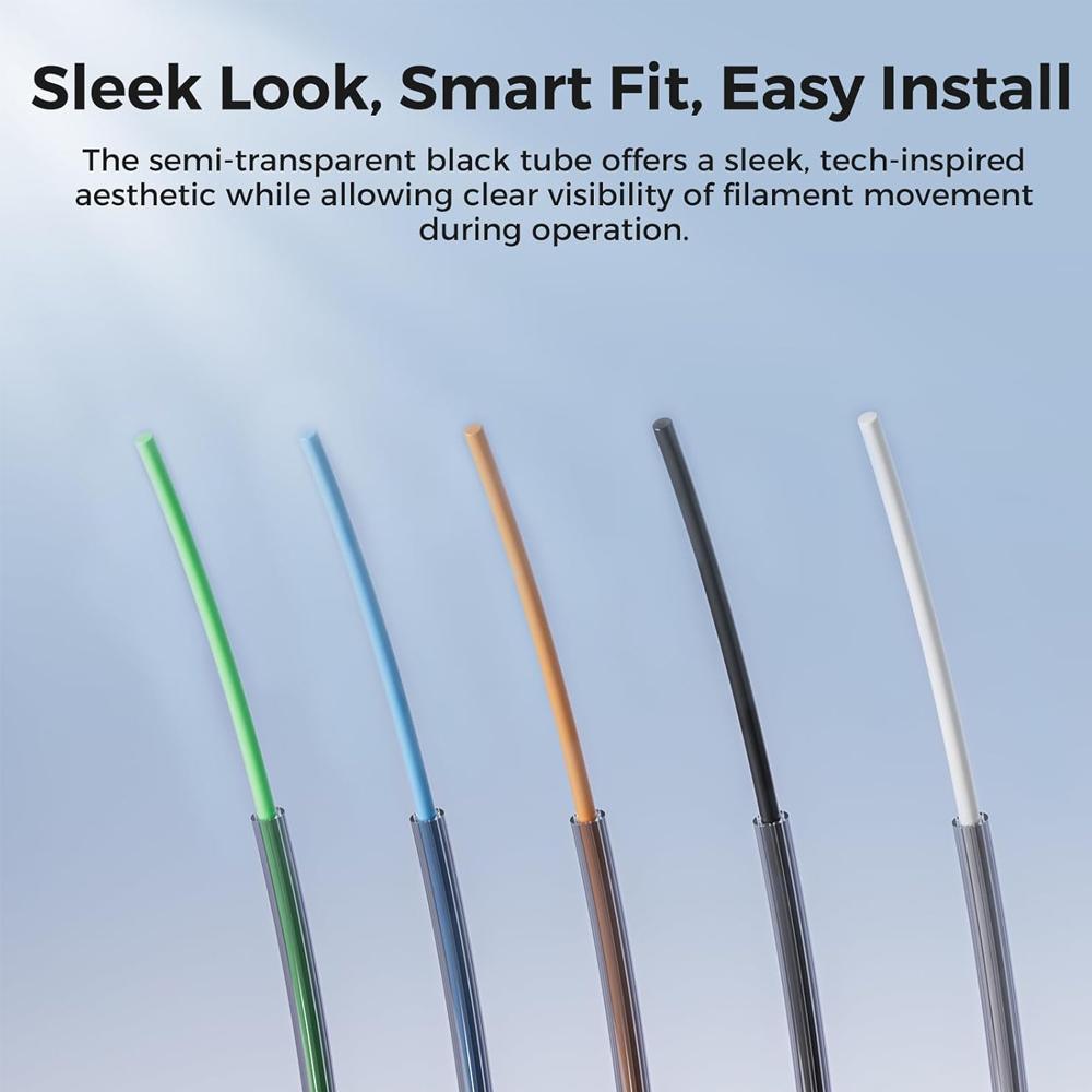 Tubo PTFE per stampante 3D da 1/2/4M, Tubo Bowden a forma di stella 2x4mm