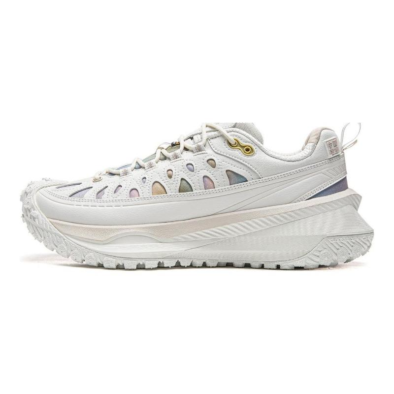 Li-Ning Youxia CRC Unisex Low-Top Water Resistant Daily Casual Shoes White Gray AZGW023-4 39