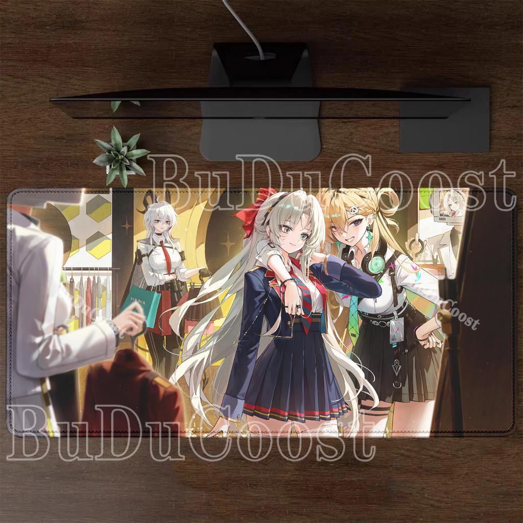 WuWa Zani Wuthering Waves Anime-Mädchen Mauspads Großes Gaming-Tastatur Anti-Rutsch Gummi Schreibtischmatte PC HD-Druck ESports XXL Teppich
