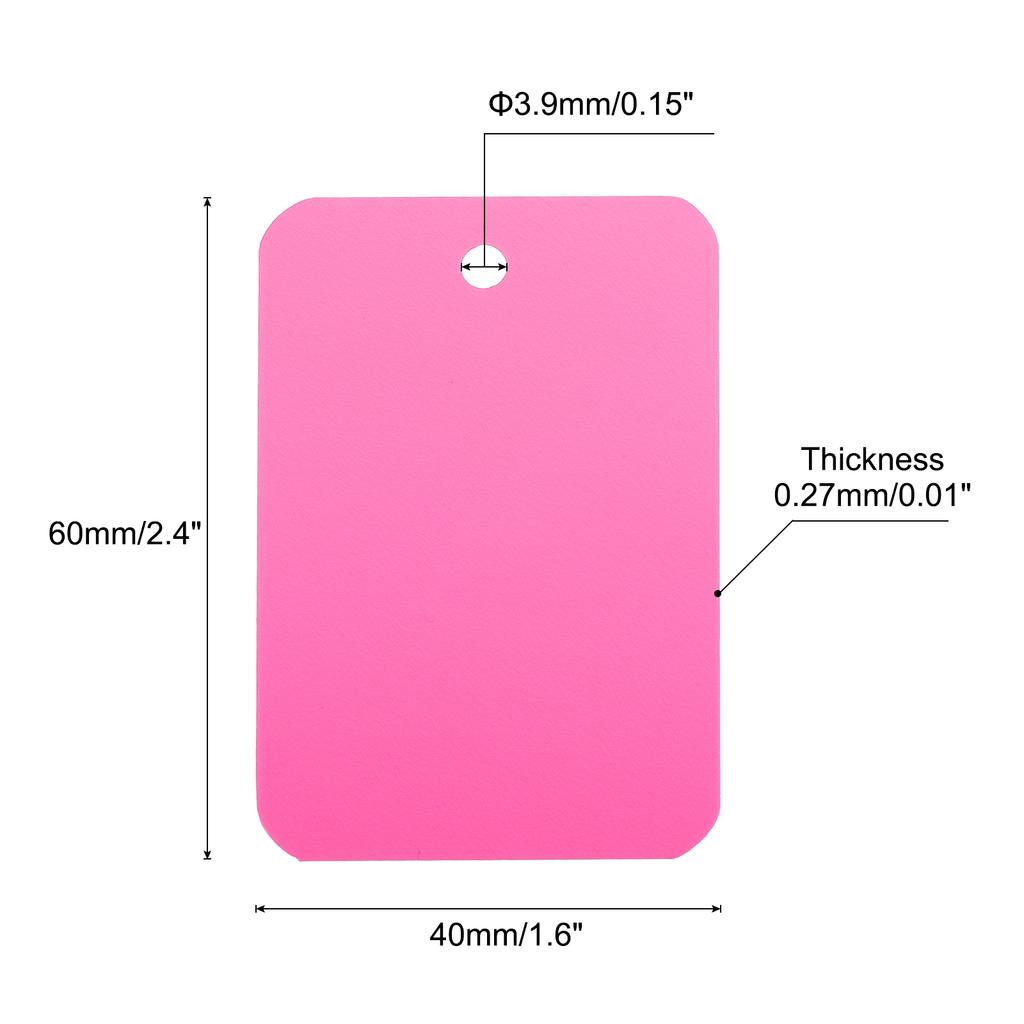 50pcs Waterproof Wires Plastic Shipping Tags 1.6x2.4 Inch for Product Identification Tags Valve Marking Outdoor Tagging