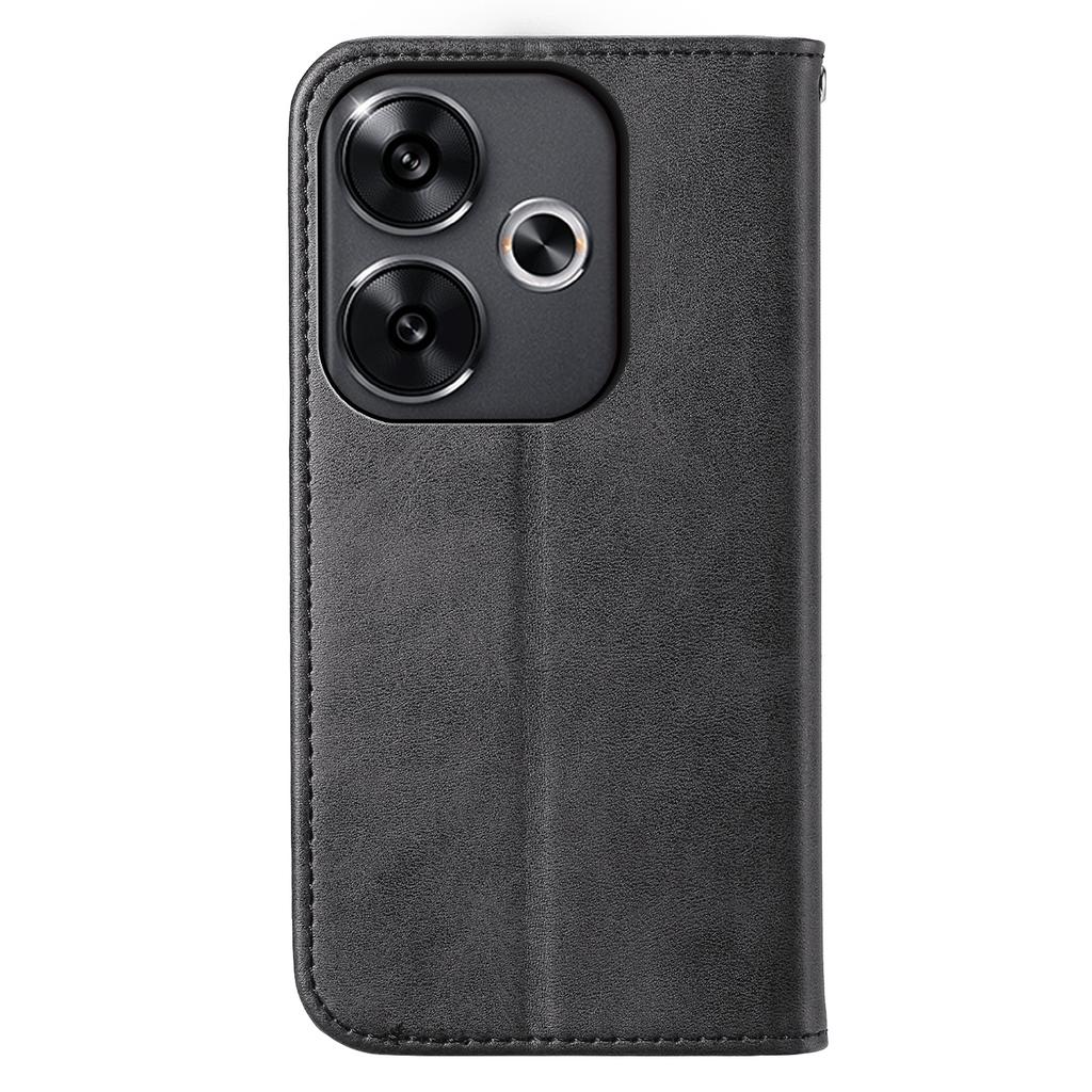 For Xiaomi Redmi Turbo 3 5G/Poco F6 5G Case Imprint Calf Texture Leather Wallet Phone Cover
