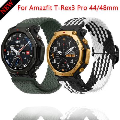 20/22mm Nylon Braided Strap For Amazfit T-Rex3 Pro 44/48mm/Helio Comfortable Band Huawei Watch 5/4 GT6-5-4 Pro 46mm Accessories