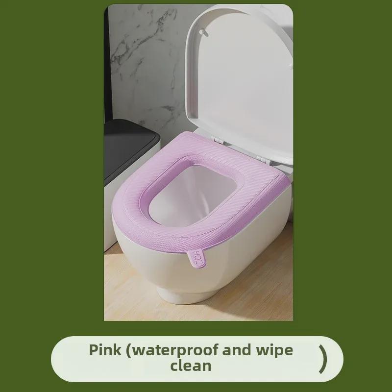 

Универсальная водонепроницаемая моющаяся подушка для сиденья унитаза - пенопластовое кольцо для всех сезонов авокадо/зелёный