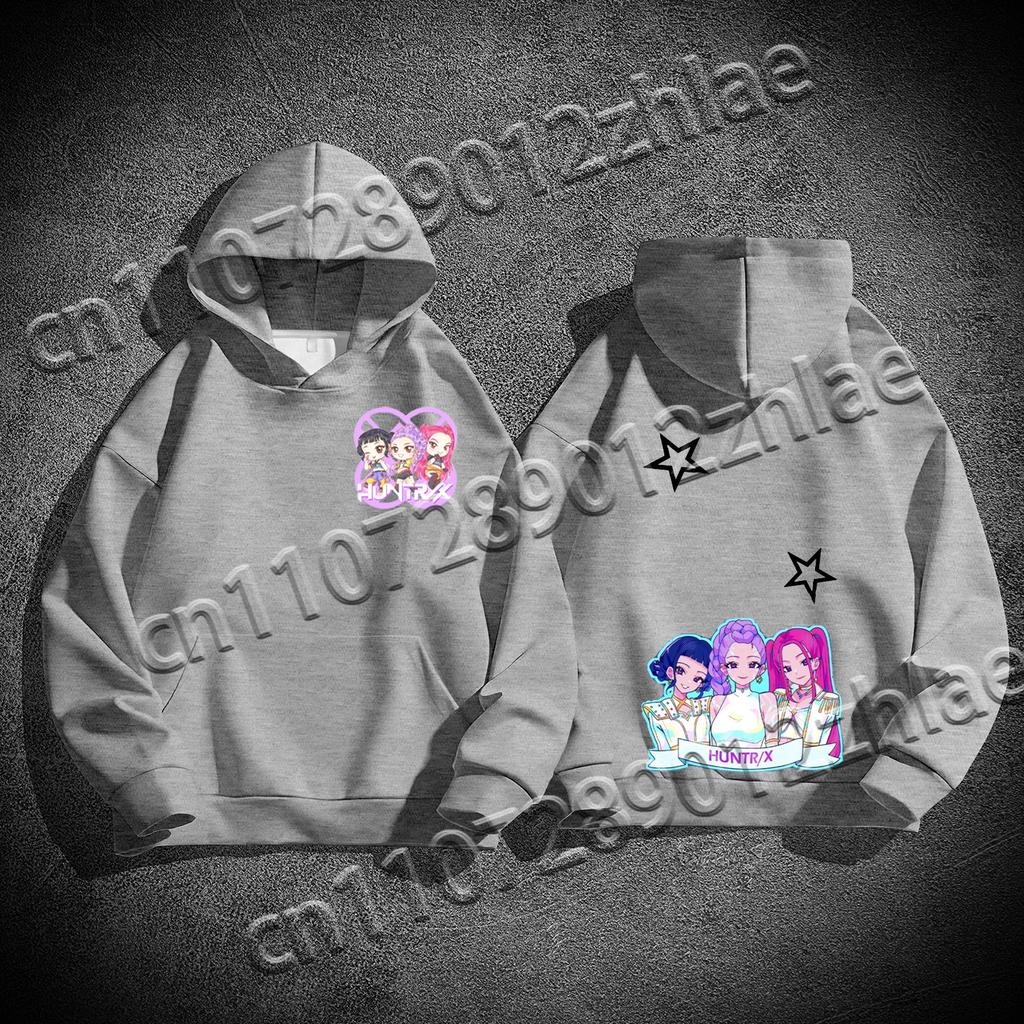 New Best Selling Kpop Demon Hunter High Quality Flannelette Adult Sweater Loose Comfortable Quick Drying Adult Hooded Sweater