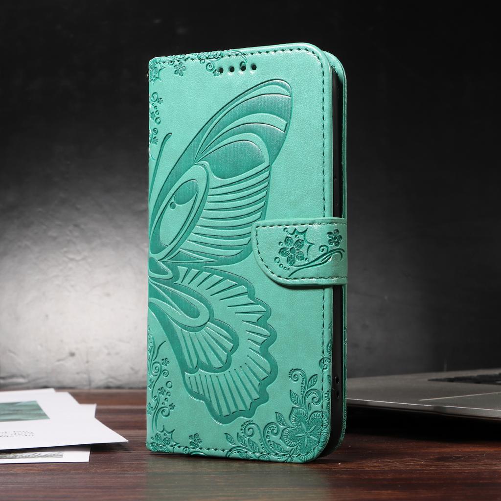 Wallet Bags Flip Cover Case For iPhone 16 15 14 13 12 11 Pro Max Plus 16Pro 15Pro Magnetic Leather Phone Cases Printed Butterfly