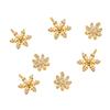 Copper Snow Flowers Charms Pendants DIY For Women Earring Making Supplies