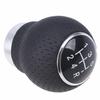 Black Leather 5-Speed Manual Transmission Car SUV Gear Shift Knob Shifter Lever