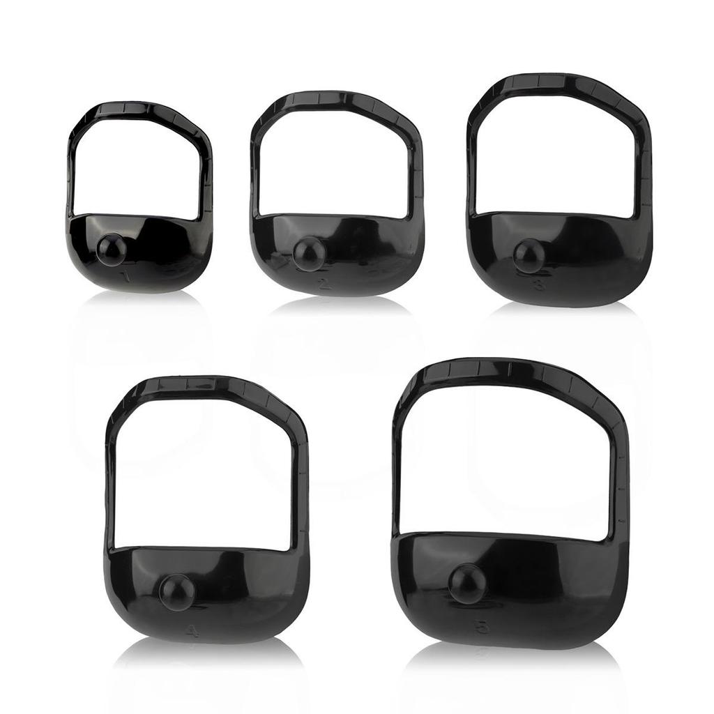 5-Piece Beard Shaping Template Set for Men's DIY Care