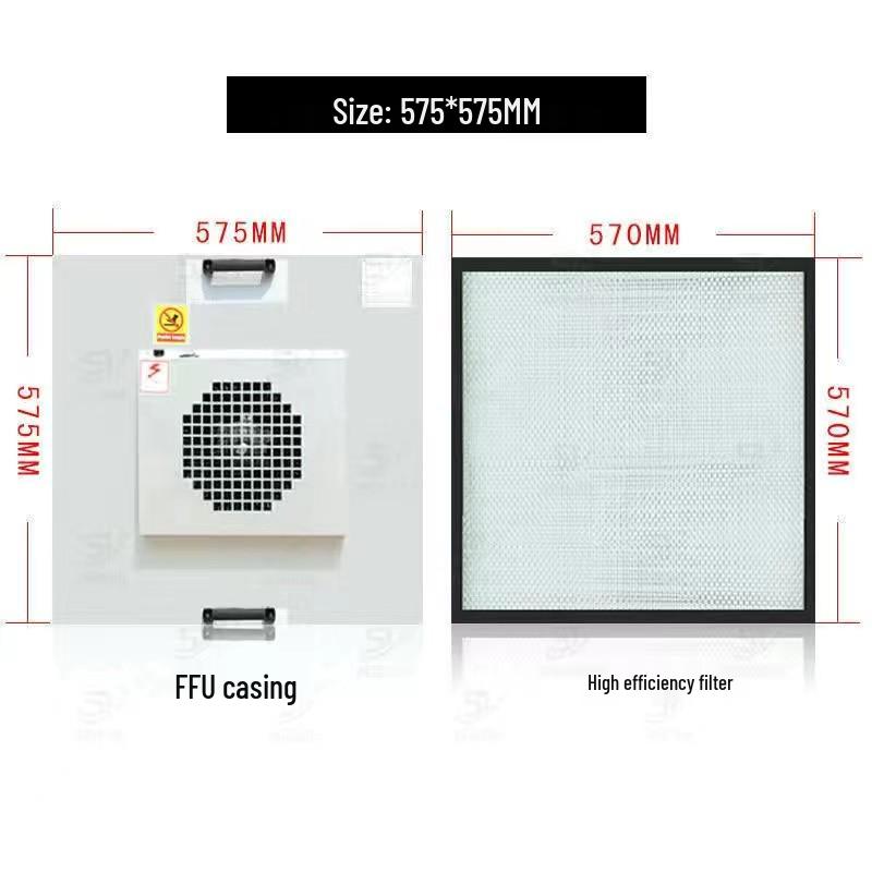 FFU High-Efficiency Industrial Air Purifier - Class 100 Dust-Free Workshop Filter Fan