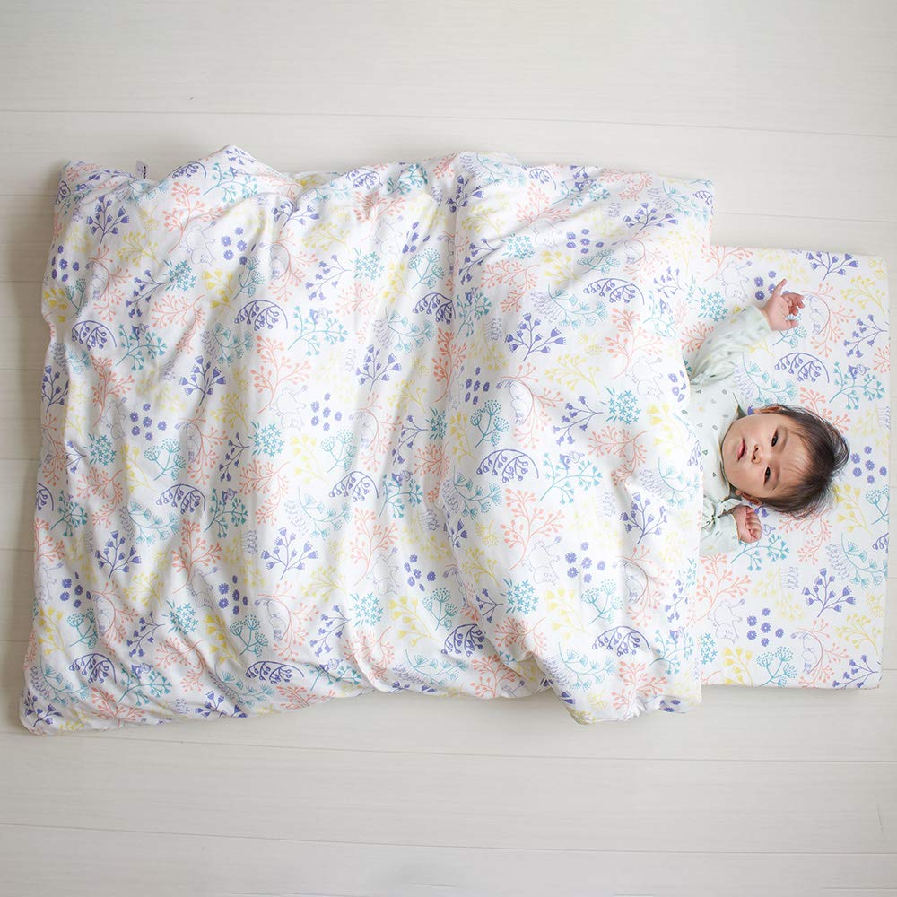 Mumin Doppelgaze Hängedecke Baby Made in Japan Doppelgaze x (Picknick Weiß) (102 128 cm)