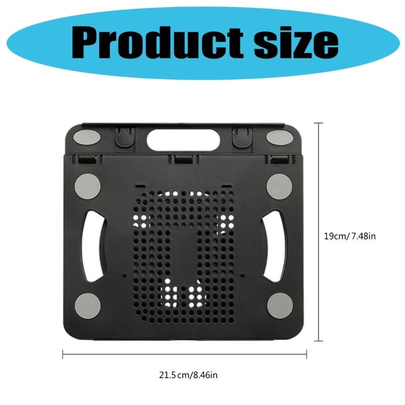 Adjustable Laptop Stand for Desk Ergonomic Laptop Bracket 360 Degree Rotating Base Foldable Notebook Computer Holder