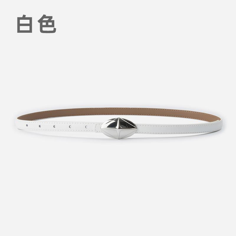 Leder Damen Feiner Gürtel Rindsleder Damen Einfacher Hong Kong Stil Mädchengürtel