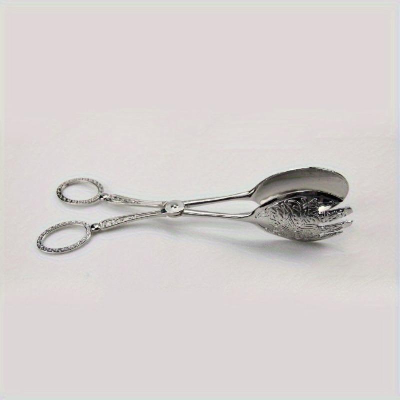 1PC Multifunctional Zinc Alloy Metal Spoon Salad Clip Exquisite Party Self-service Clip Tray Cake Birthday Party Tableware Clip