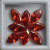 15 Pcs 10x5 mm Natural Orange Sapphire Marquise Cut Lot   Gems Free Gift
