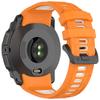 For Garmin Instinct 3 Solar 45mm/AMOLED 45mm Watch Band 22mm Dual Color Silicone Replacement Strap