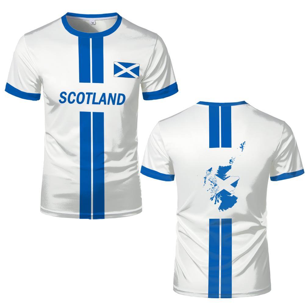 Scotland Flag Printed Jersey Men Fashion Football T-shirt Men's And Women's Casual Quick-drying And Breathable Training Uniform